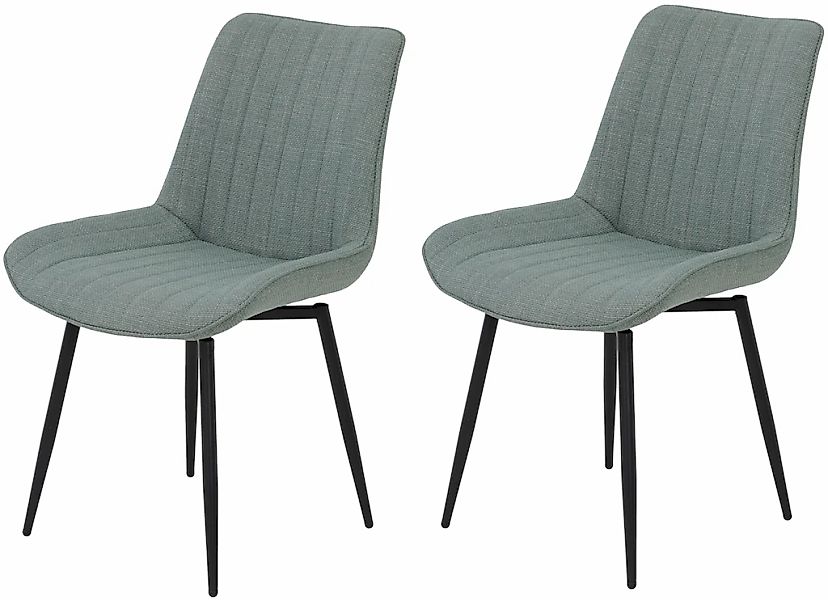 HELA Drehstuhl "Vierfußstuhl BERGEN", (Set), 2 St., Webstoff, Esszimmerstuh günstig online kaufen