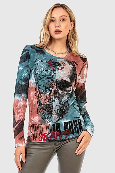 Cipo & Baxx Sweatshirt "SWEATSHIRT", (1 tlg.), komfortablen Stil günstig online kaufen
