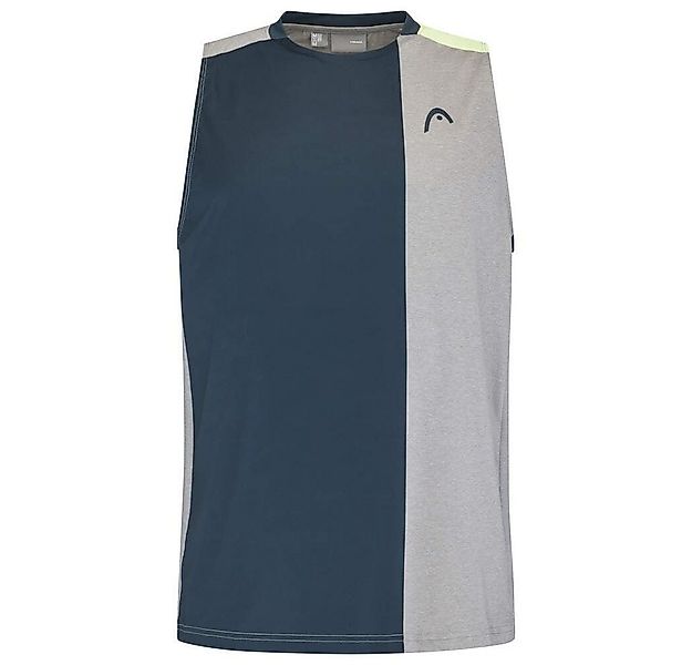 Head Tanktop Tennis-Padel Tank Top (Mesh-Einsätze) grau/blau/hellgrün Herre günstig online kaufen