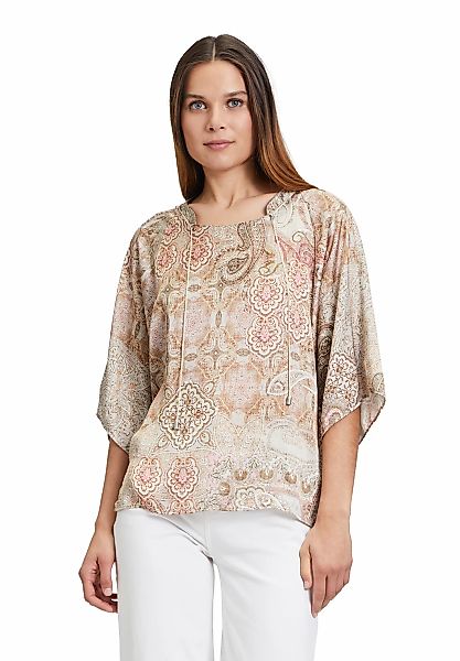 Cartoon Schlupfbluse Cartoon Casual-Bluse mit Muster günstig online kaufen