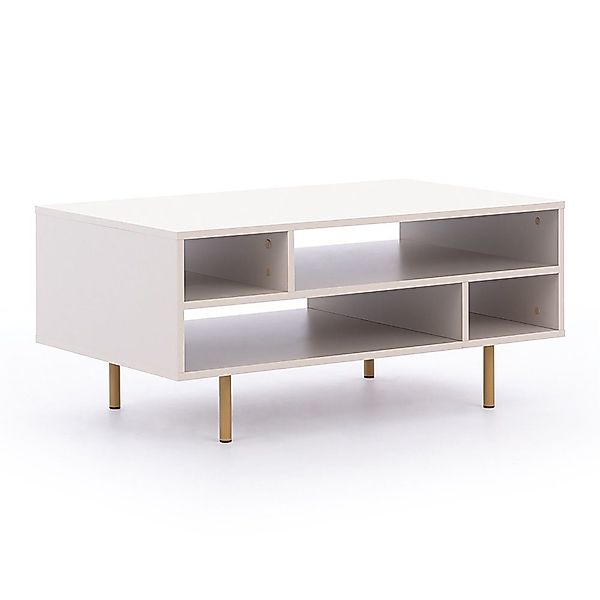 Lomadox Couchtisch NADOR-132, Sofatisch, Kaschmir, goldfarbene günstig online kaufen