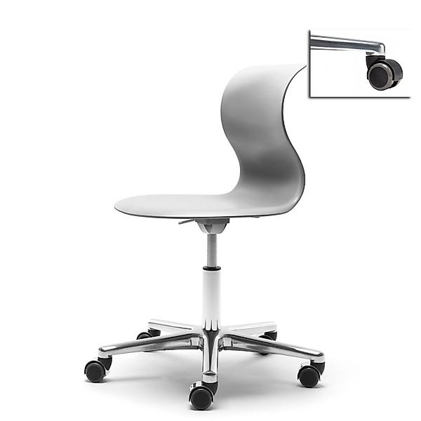 Kinderstuhl Pro 5 granitgrau Aluminium polliert (+40€) Weich mit schwarzer günstig online kaufen