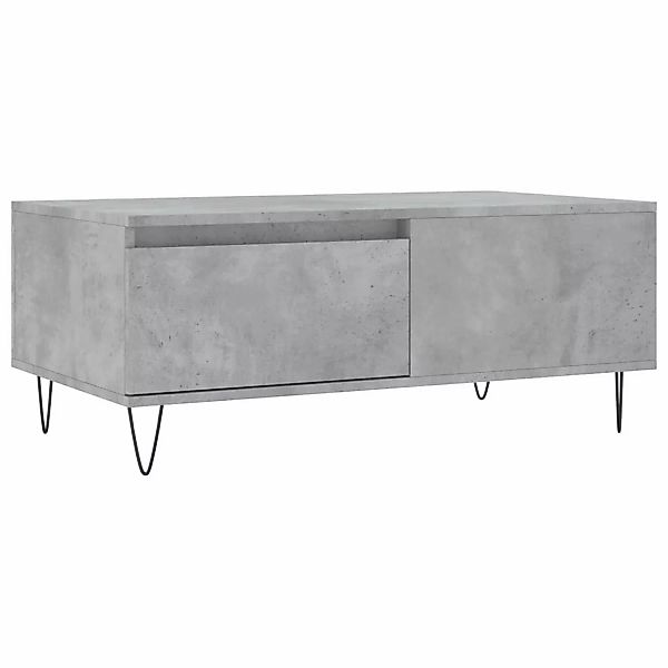 vidaXL Couchtisch Betongrau 90x50x36,5 cm Holzwerkstoff Modell 3 günstig online kaufen