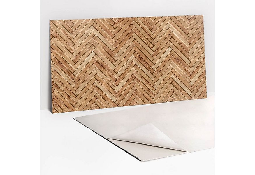 Tulup Wandpaneel Wandverkleidung Holzparkett 100x50cm Vinylfliesen Spritzsc günstig online kaufen