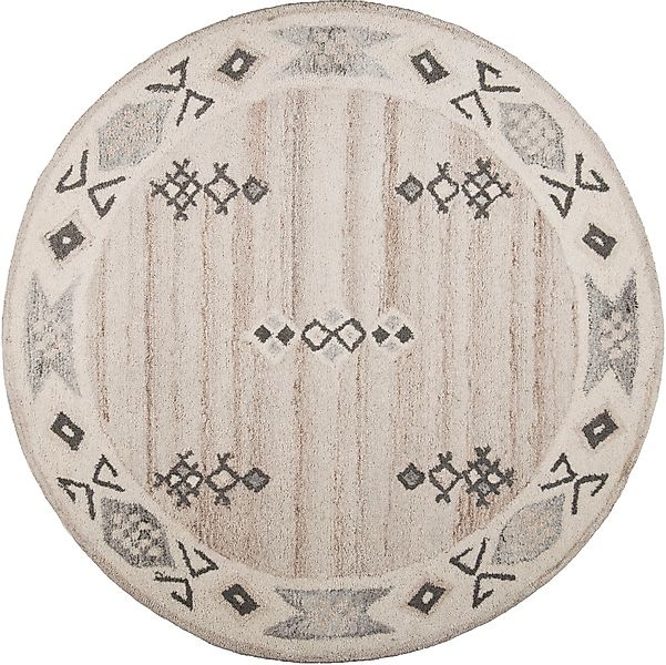 THEKO Wollteppich »Royal Berber«, rund, 18 mm Höhe, Berber Optik, reine Wol günstig online kaufen