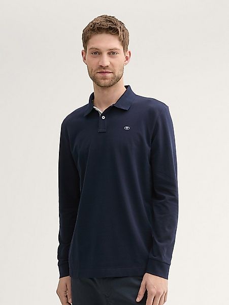 TOM TAILOR Langarm-Poloshirt Poloshirts Langarm Piqué Poloshirt günstig online kaufen
