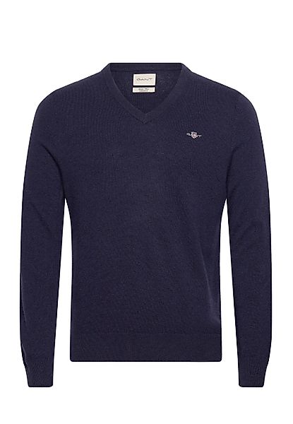 Gant Strickpullover Pullover Strickpullover V-Neck (1-tlg) günstig online kaufen