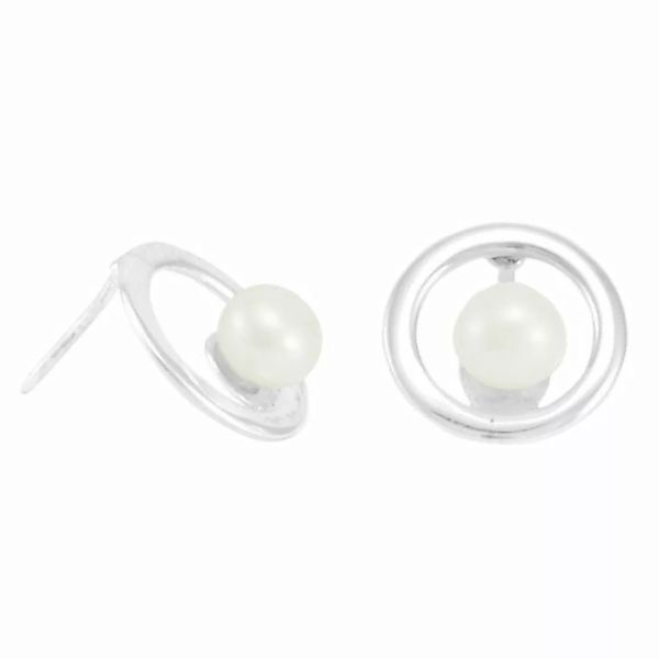 Silber Ohrringe Schaukelnde Perle Fair-trade Und Handmade günstig online kaufen