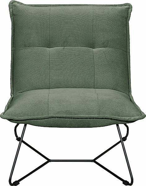 ED EXCITING DESIGN Sessel "Vico" mit Design-Gestell aus schwarzem Metall, i günstig online kaufen