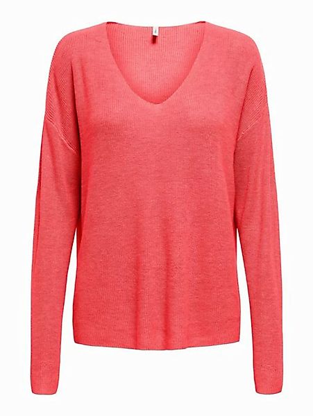 ONLY Strickpullover ONLLECIA LIFE LS LOOSE V-NECK CC KNT günstig online kaufen