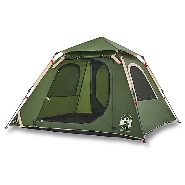 vidaXL Kuppelzelt Kuppel-Campingzelt 4 Personen Grün günstig online kaufen