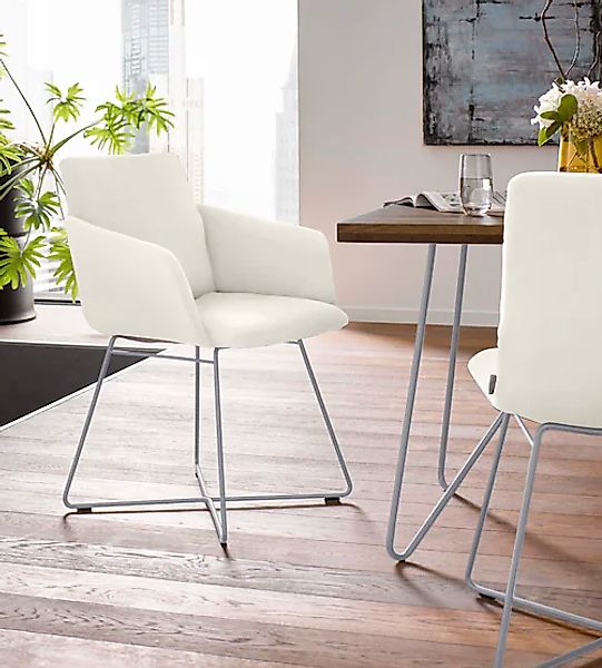 W.SCHILLIG Armlehnstuhl »jakob« () mit Drahtrohrgestell in Silber matt günstig online kaufen