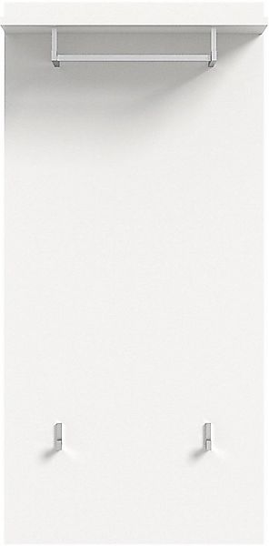 INOSIGN Garderobenpaneel Valge, Höhe 114 cm, 1 Ablageboden, 2 Haken, 1 Klei günstig online kaufen