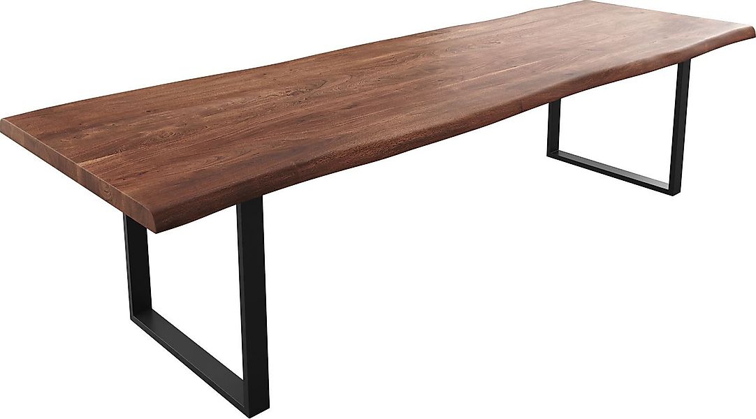 DELIFE Esstisch Edge, Akazie Braun 300x100 günstig online kaufen