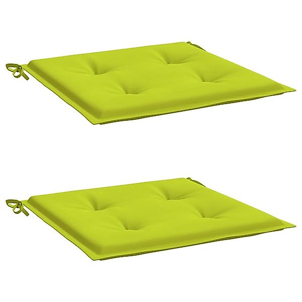vidaXL Sitzauflage Gartenstuhl-Kissen 2 Stk. Knallgrün günstig online kaufen