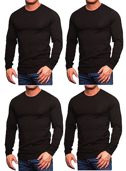 Jack & Jones Langarmshirt (4er-Pack) Basic günstig online kaufen