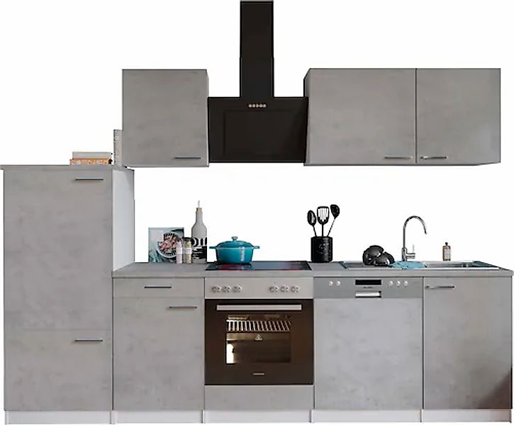 RESPEKTA Küchenzeile »Malia«, Breite 280 cm, 85 cm Arbeitshöhe günstig online kaufen