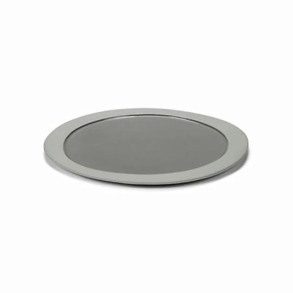 Teller Inner Circle keramik grau / Medium- 28 x 25 cm / Steinzeug - valerie günstig online kaufen