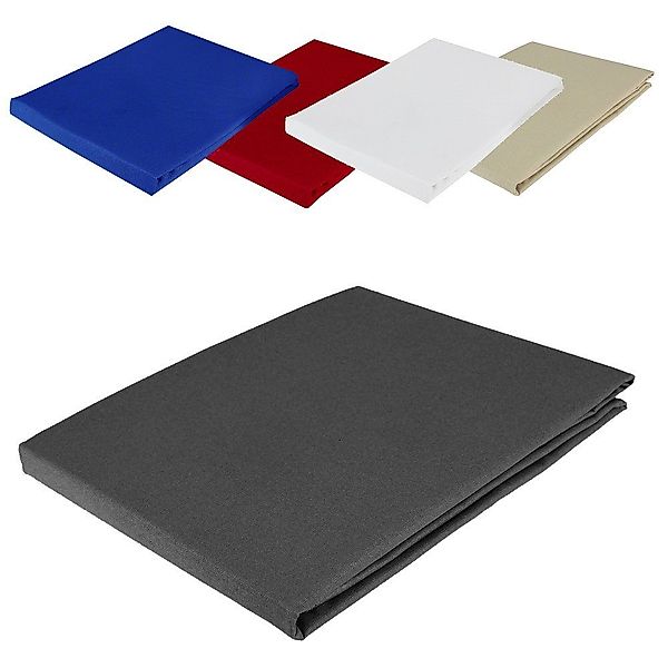 Casa Colori Betttuch Bettlaken 150x250 cm ohne Gummizug, Baumwolle, Gummizu günstig online kaufen