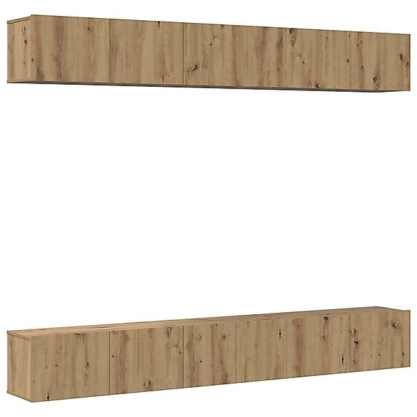 vidaXL TV-Schrank-Set Wandmontiert 6-Tlg Artisan-Eiche 80 x 30 x 30 cm 3393 günstig online kaufen