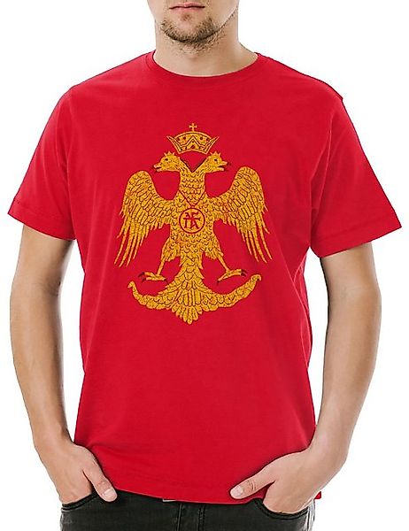 Urban Backwoods Print-Shirt Byzantium Eagle Flag I Herren T-Shirt Rom Rome günstig online kaufen