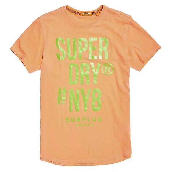 Superdry Surplus Goods Longline Graphic Kurzarm T-shirt 2XL Hyper Fire Cora günstig online kaufen