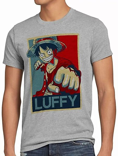 style3 Print-Shirt Herren T-Shirt LUFFY one strohhut anime piece japanisch günstig online kaufen
