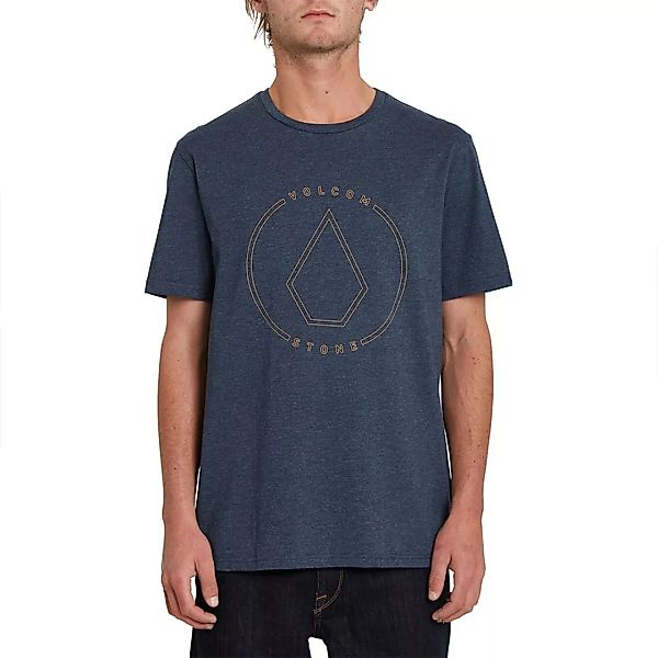 Volcom Rim Stone Heather Kurzärmeliges T-shirt XS Navy günstig online kaufen