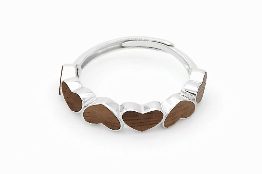 NaturSchatulle Fingerring Love Hearts (Holz & günstig online kaufen