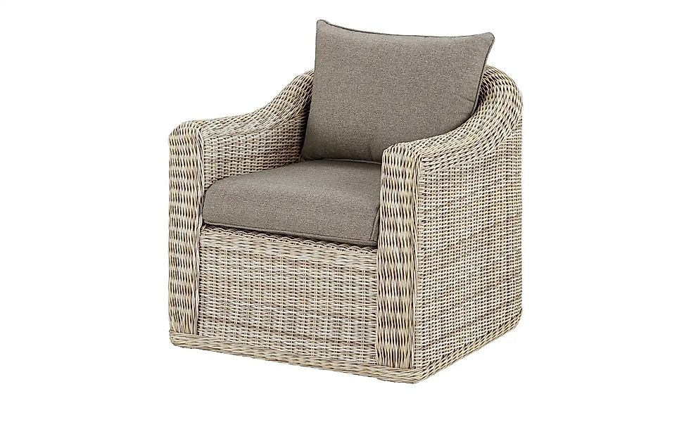 a casa mia Gartensessel aus Polyrattan Sylt 1 ¦ beige ¦ Maße (cm): B: 78 H: günstig online kaufen