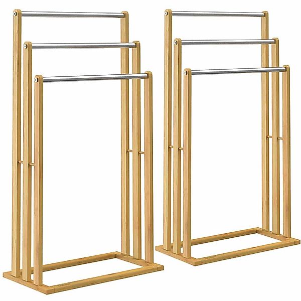 Casaria Handtuchständer, Stehend 2er Set Holz günstig online kaufen