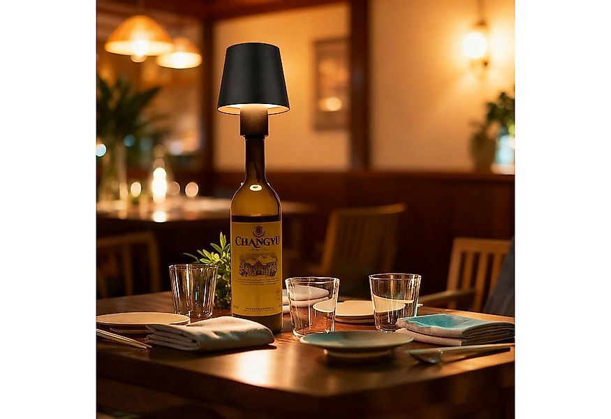 MUPOO LED Nachtlicht LED Tischleuchte RGB Flaschenleuchte Acryl Wiederaufla günstig online kaufen