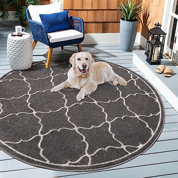 Sanat Teppich "Berlin" rund 6 mm Höhe In -und Outdoor geeignet, robust und günstig online kaufen