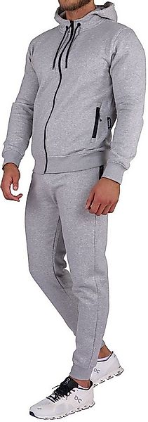 O'Poppy Jogginganzug Herren hellgrau (2-tlg), mit Kapuze und Taschen mit Re günstig online kaufen