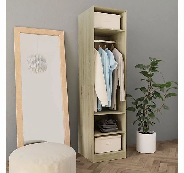 furnicato Kleiderschrank Sonoma-Eiche 50x50x200 cm Holzwerkstoff (1-St) günstig online kaufen