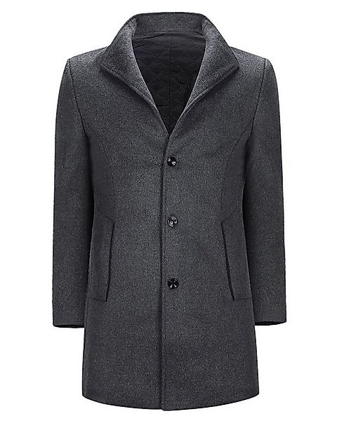 Allthemen Wollmantel mittellanger Wintermantel mit Stehkragen Herrenmantel günstig online kaufen
