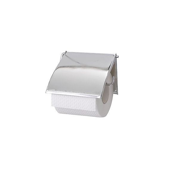 WENKO Toilettenpapierhalter "Cover", Chrom, mit geschlossener Form günstig online kaufen