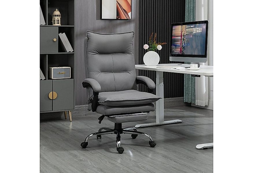 Vinsetto Schreibtischstuhl Schreibtischstuhl mit Wippfunktion, 114-121,5 cm günstig online kaufen