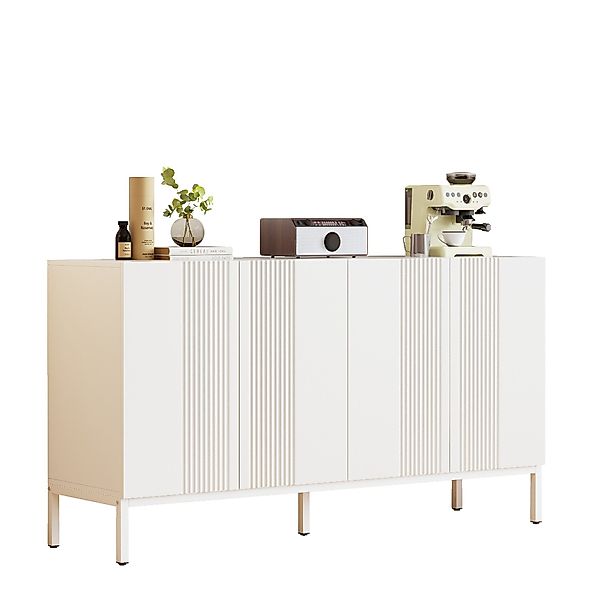 Thanaddo Sideboard Sideboard mit 4 Rattantüren,Linie günstig online kaufen