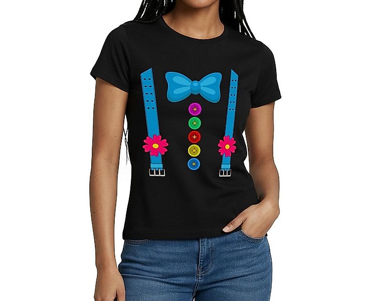Spreadshirt T-Shirt Clown Kostüm Fasching Karneval Witzig Frauen T-Shirt (1 günstig online kaufen
