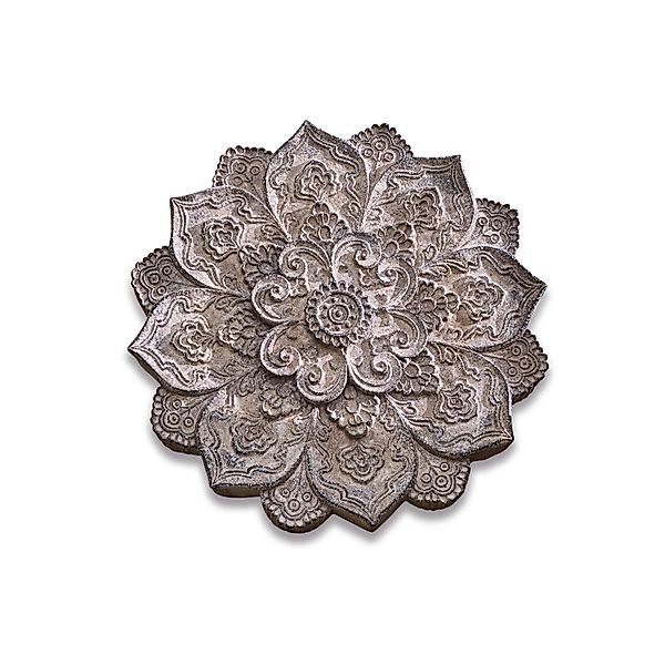 Mirabeau Wanddekoobjekt Wandornament Aubure grau günstig online kaufen