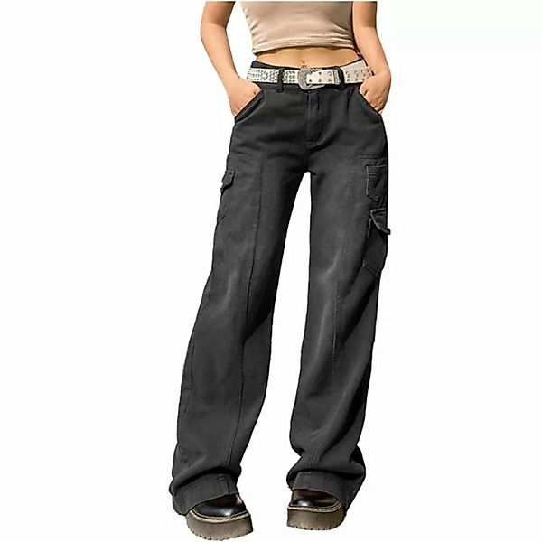 FIDDY Baukastenhose Baggy Boyfriend Jeans Hose mit vielen Taschen Jeanshose günstig online kaufen