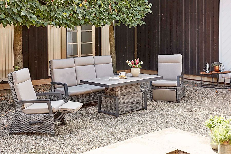 Siena Garden Gartenlounge-Set "Corido", (Set, 9 tlg.), bestehend aus 2 Sess günstig online kaufen