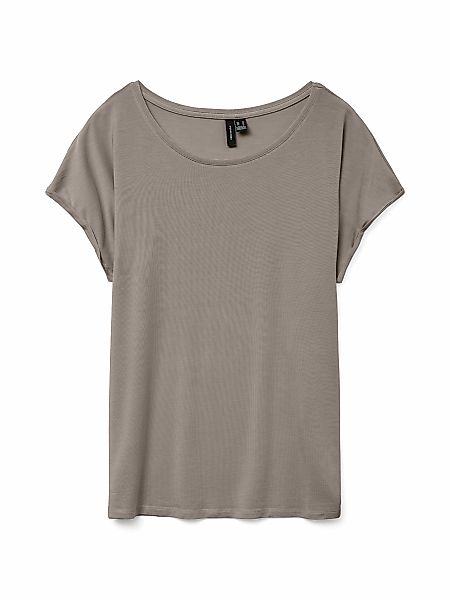 Vero Moda Rundhalsshirt "VMAVA PLAIN SS TOP GAJRS NOOS" günstig online kaufen