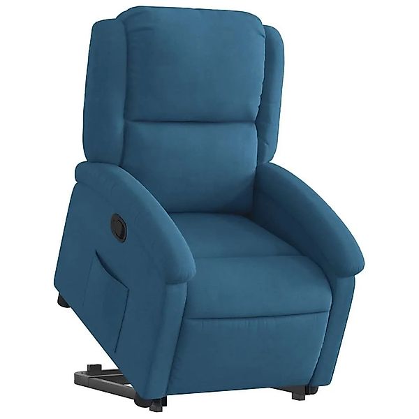 vidaXL Relaxsessel mit Aufstehhilfe Blau Samt 3204310 günstig online kaufen