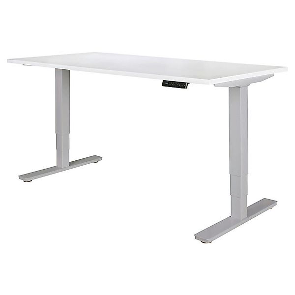 Schreibtisch silber B/H/T: ca. 105x63x90 cm günstig online kaufen