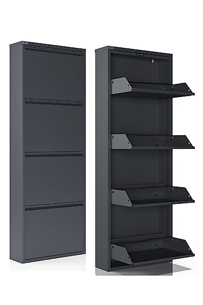 Kaufexpress GmbH Schuhschrank Metall-Schuhregal mit 4 günstig online kaufen