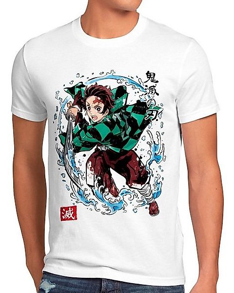 style3 T-Shirt Tanjiro Sumi-e demon slayer anime japan manga cosplay günstig online kaufen