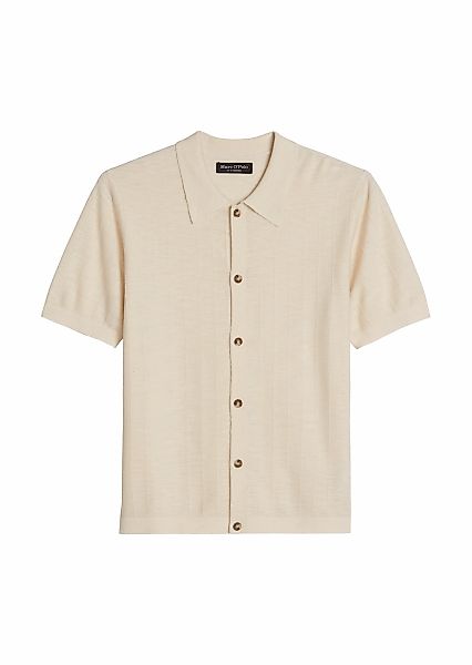 Marc OPolo Kurzarmhemd Baumwoll-Mix mit Leinen günstig online kaufen