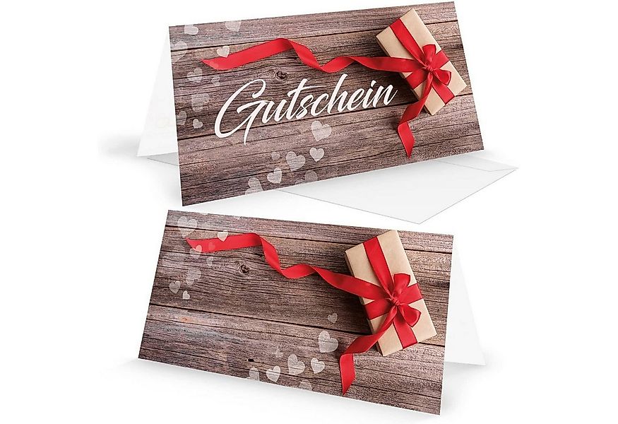 Logbuch-Verlag Dekofigur 20 Stück Gutscheine Klapp-Karte Geschenkgutscheine günstig online kaufen
